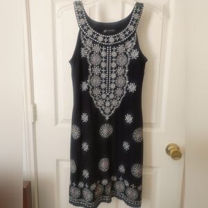 Small, Embroidered Black Dress By INC.